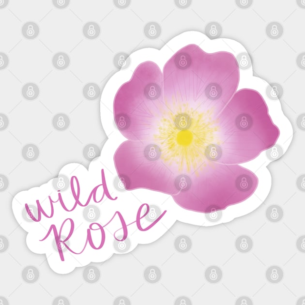 Wild Rose Sticker by Strong with Purpose